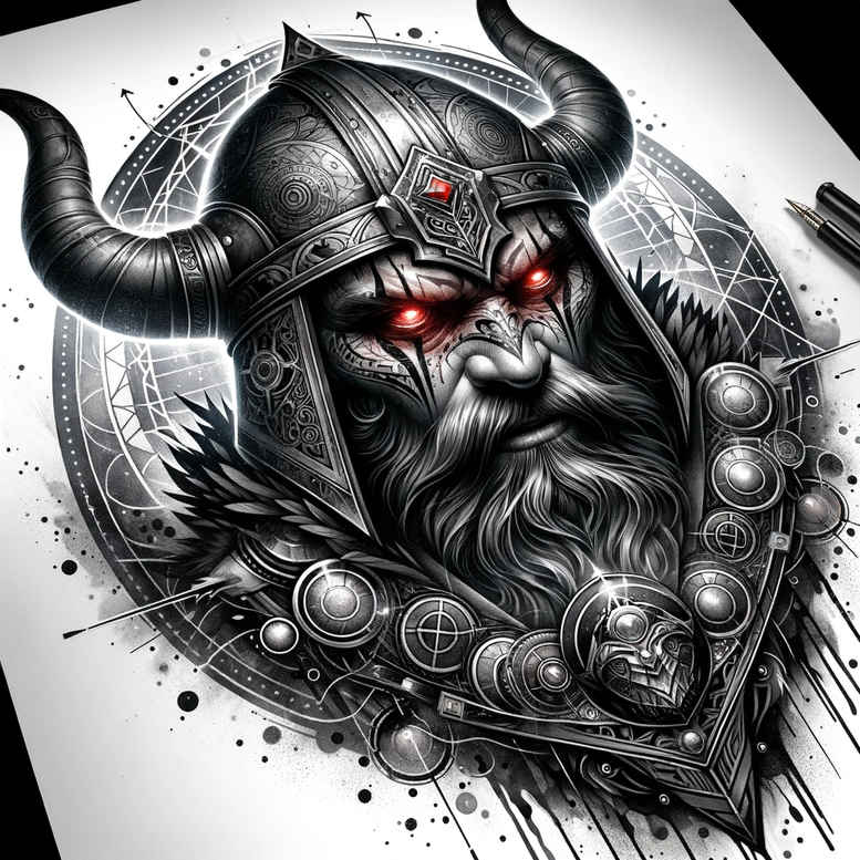 strength-motif-tattoo-silence-for-spine – tattoo design ideas free ai generated – Gallery: vikings-inkby-ai