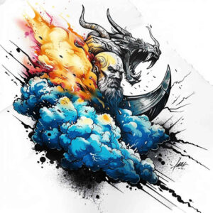 courage-and-strength-tattoo-demonic-for-inner-arm – tattoo design ideas free ai generated – Gallery: vikings-inkby-ai