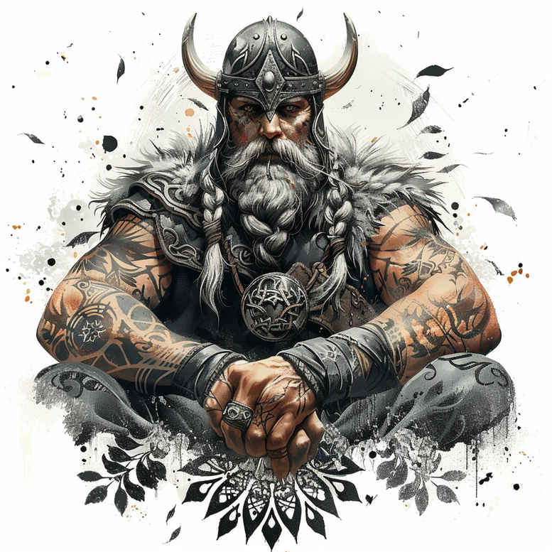 fire-motif-tattoo-supernatural-for-upper-back – tattoo design ideas free ai generated – Gallery: vikings-inkby-ai