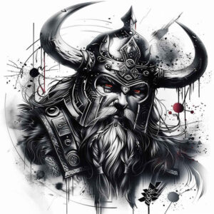 norse-motif-tattoo-black-fog-for-inner-arm – tattoo design ideas free ai generated – Gallery: vikings-inkby-ai
