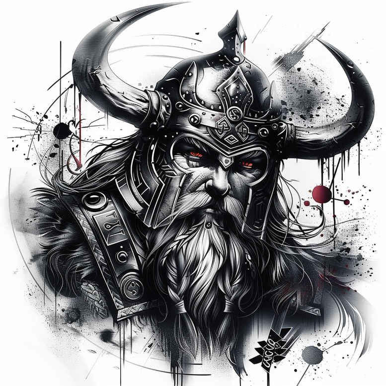 norse-motif-tattoo-black-fog-for-inner-arm – tattoo design ideas free ai generated – Gallery: vikings-inkby-ai