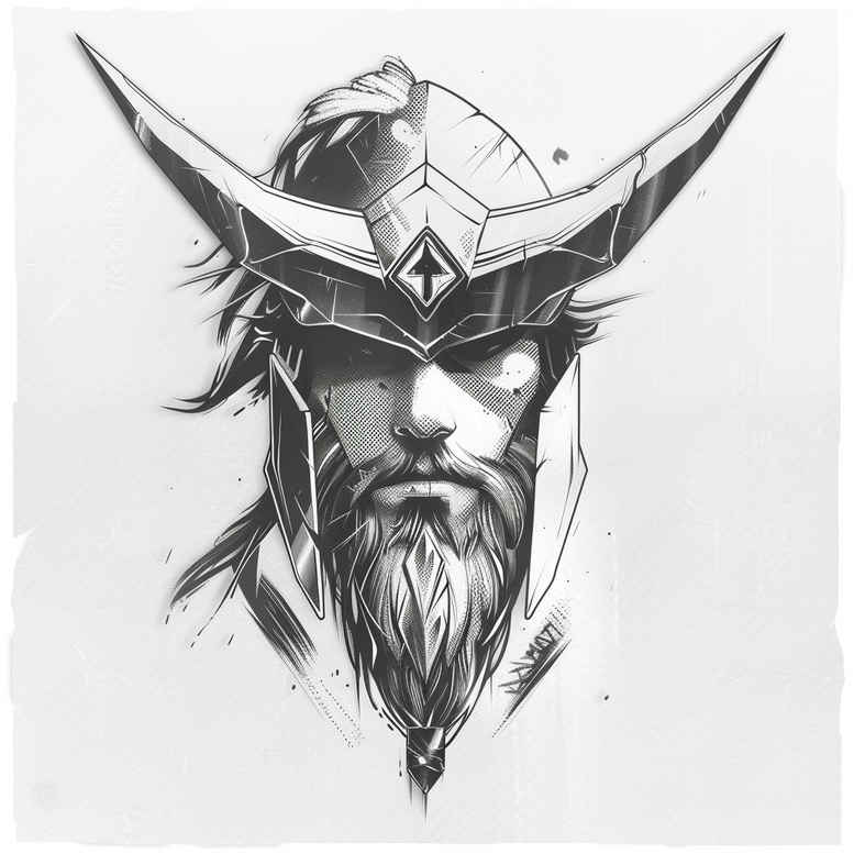 mythological-motif-tattoo-spooky-for-triceps – tattoo design ideas free ai generated – Gallery: vikings-inkby-ai