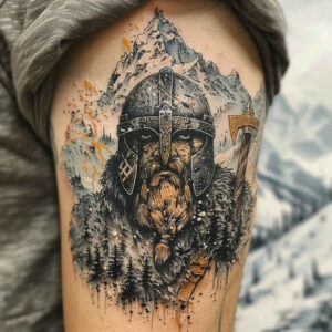 spirit-motif-tattoo-empty-for-neck – tattoo design ideas free ai generated – Gallery: vikings-inkby-ai