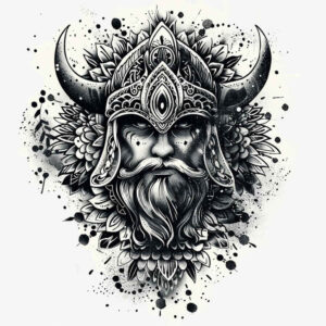 history-motif-tattoo-cobweb-for-back-shoulder – tattoo design ideas free ai generated – Gallery: vikings-inkby-ai