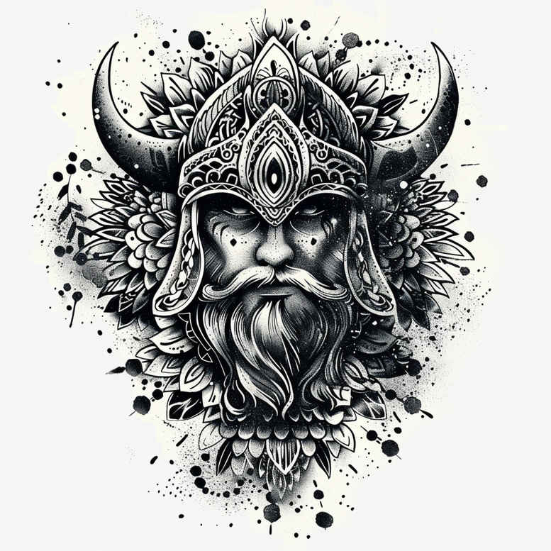 history-motif-tattoo-cobweb-for-back-shoulder – tattoo design ideas free ai generated – Gallery: vikings-inkby-ai