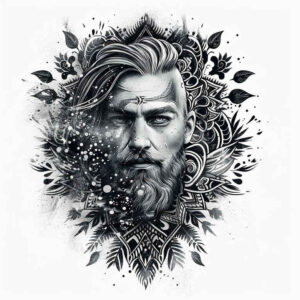 warrior-tattoo-faded-memory-for-knee – tattoo design ideas free ai generated – Gallery: vikings-inkby-ai