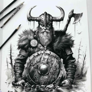 pride-symbol-tattoo-distorted-for-knee – tattoo design ideas free ai generated – Gallery: vikings-inkby-ai