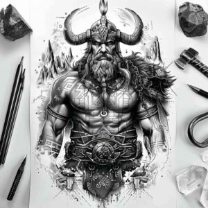 tradition-symbol-tattoo-creepy-for-upper-chest – tattoo design ideas free ai generated – Gallery: vikings-inkby-ai