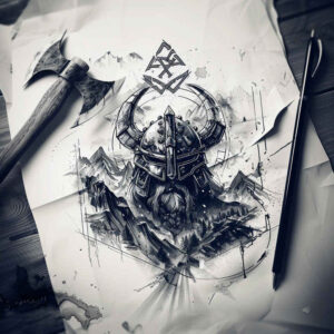 motion-warrior-tattoo-horror-for-shoulder – tattoo design ideas free ai generated – Gallery: vikings-inkby-ai