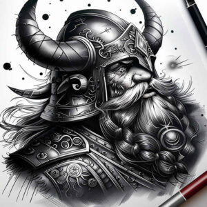 vikings tattoo design ideas glowing ancient strength for calf