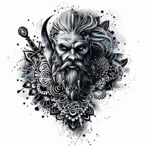 vikings tattoo design ideas Surrealism visionary ancient strength resilience and power