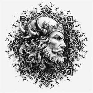 vikings tattoo design ideas vivid hues ancient strength symbol of endurance