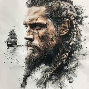 vikings tattoo design ideas gradient fills battle spirit for upper shoulder