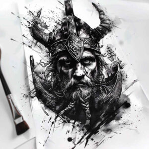 vikings tattoo design ideas hyper-detailed battle spirit shows determination
