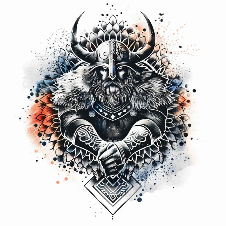 vikings tattoo design ideas abstract beard icon meaning resilience