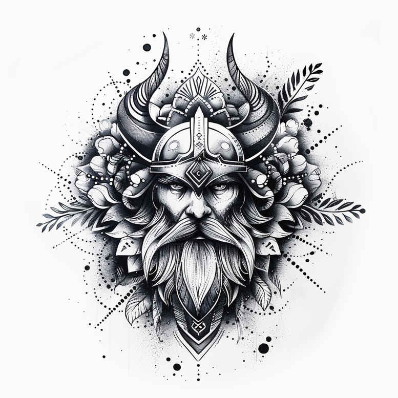 vikings tattoo design ideas vibrant palette conquest symbol symbol of resilience