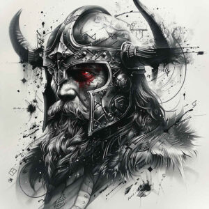 vikings tattoo design ideas ultra-detailed frost lands for forearm