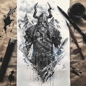vikings tattoo design ideas depth perception frost lands for upper back