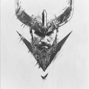 vikings tattoo design ideas smooth gradients frost lands for upper chest