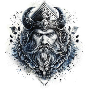 vikings tattoo design ideas Realism blended gradients frost lands represents strength