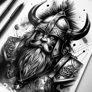 vikings tattoo design ideas clear lines icy conquest resilience and power