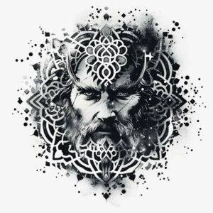 vikings tattoo design ideas realistic mythic man for wrist side