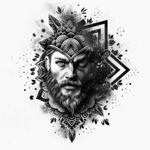vikings tattoo design ideas light play nordic emblem for toe