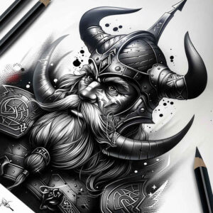 vikings tattoo design ideas modern classic nordic emblem shows determination