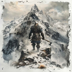 vikings tattoo design ideas Surrealism esoteric nordic emblem shows endurance