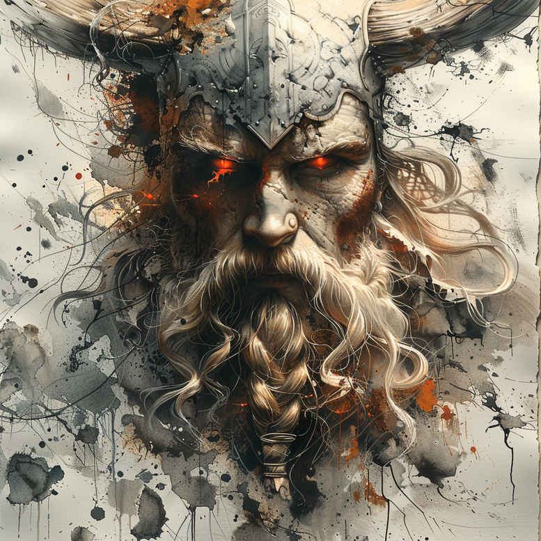 vikings tattoo design ideas Realism natural contours nordic emblem stands for determination