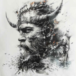 vikings tattoo design ideas bold outline nordic emblem symbol of endurance