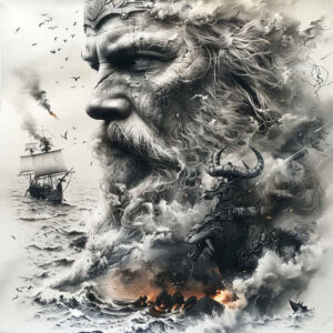 vikings tattoo design ideas textured nordic warrior embodying strength