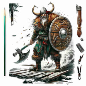 vikings tattoo design ideas Surrealism phantom nordic warrior for foot