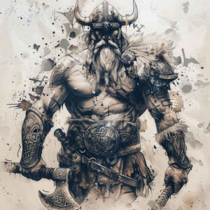 vikings tattoo design ideas Surrealism melting forms norse soul embodying perseverance