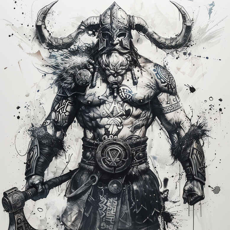 vikings tattoo design ideas classic shading northern legacy for arm