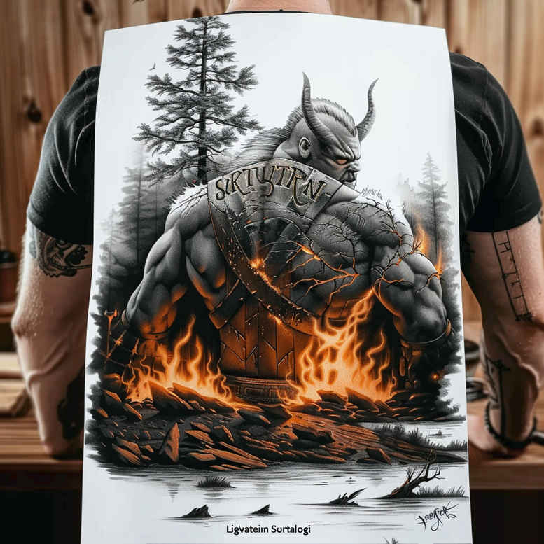 vikings tattoo design ideas artistic contrast old world symbol of resilience