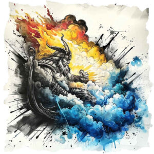 vikings tattoo design ideas rich shading rune mark shows strength