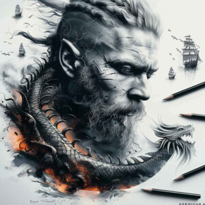 vikings tattoo design ideas color overlays runestone for spine