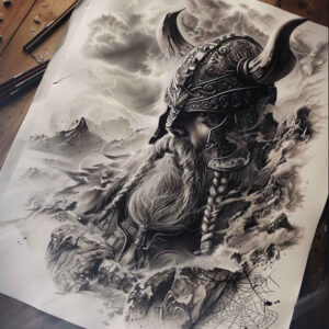 vikings tattoo design ideas decorative detail runestone stands for determination