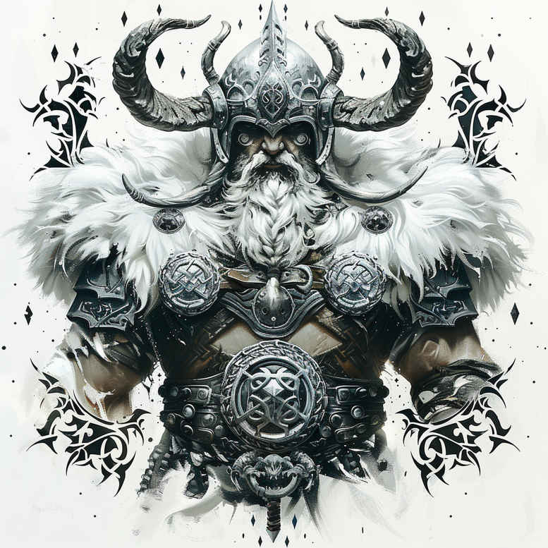 vikings tattoo design ideas Realism realistic lighting runestone stands for endurance