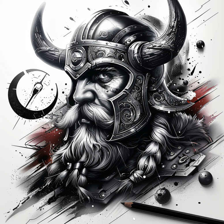 vikings tattoo design ideas Surrealism disorienting saga soul for side