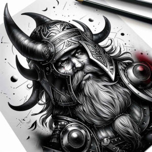 vikings tattoo design ideas precise lines saga soul represents perseverance
