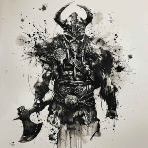 vikings tattoo design ideas mirrored effect saga soul stands for determination