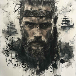 vikings tattoo design ideas Surrealism unconscious imagery saga soul symbol of determination