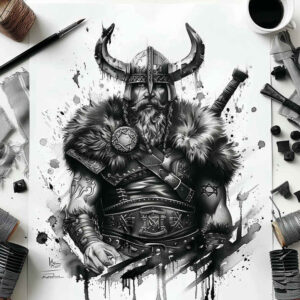 vikings tattoo design ideas Surrealism metamorphosis saga soul symbol of perseverance