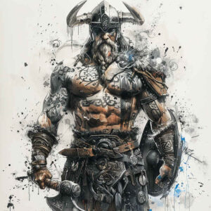vikings tattoo design ideas Realism living skin seafaring raider embodying resilience