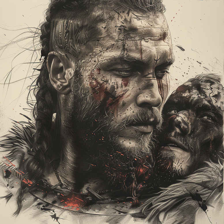 vikings tattoo design ideas Realism portrait realism seafaring raider for chest