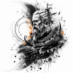 vikings tattoo design ideas Surrealism otherworldly shield brotherhood embodying strength