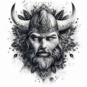 vikings tattoo design ideas real-life shading shield brotherhood for calf