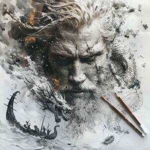 vikings tattoo design ideas vibrant palette shield brotherhood perseverance and power